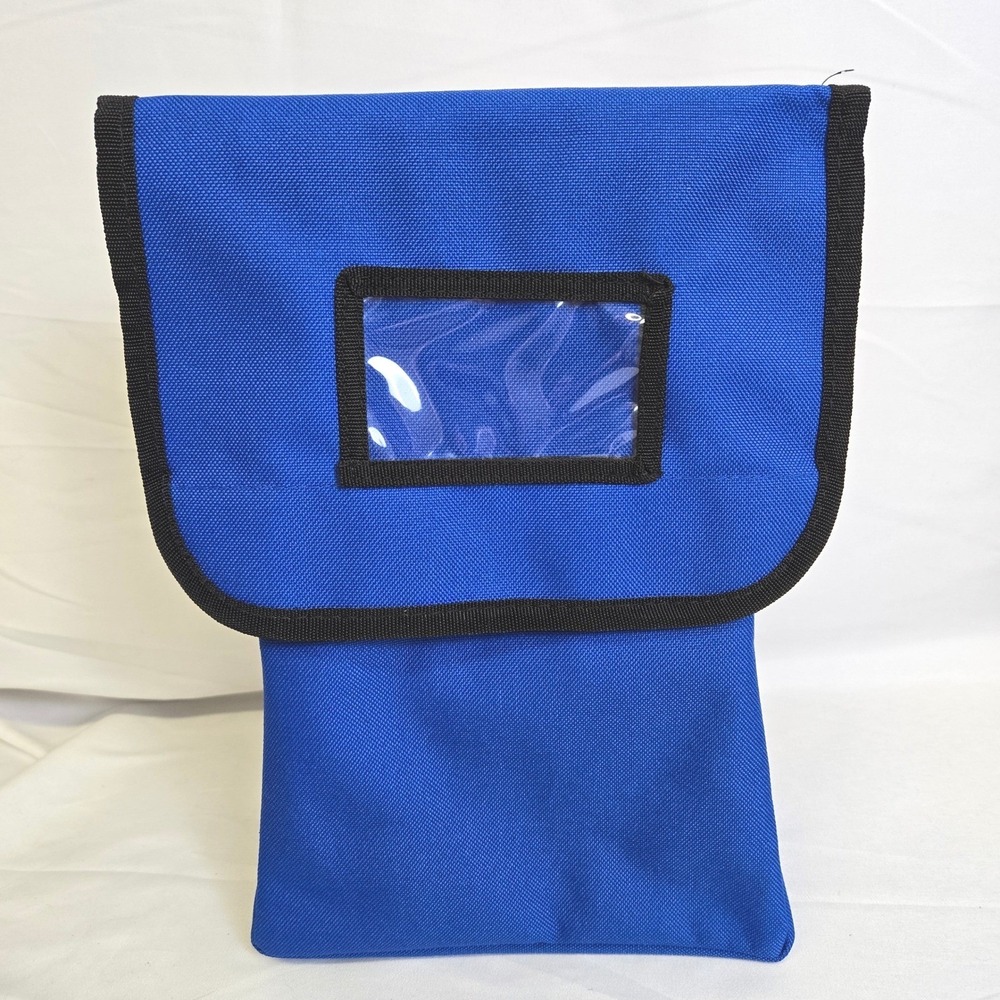 Full Face Respiratory Utility Carrying Bag, Blue/Black, 9" x 12.5" x 5.5"